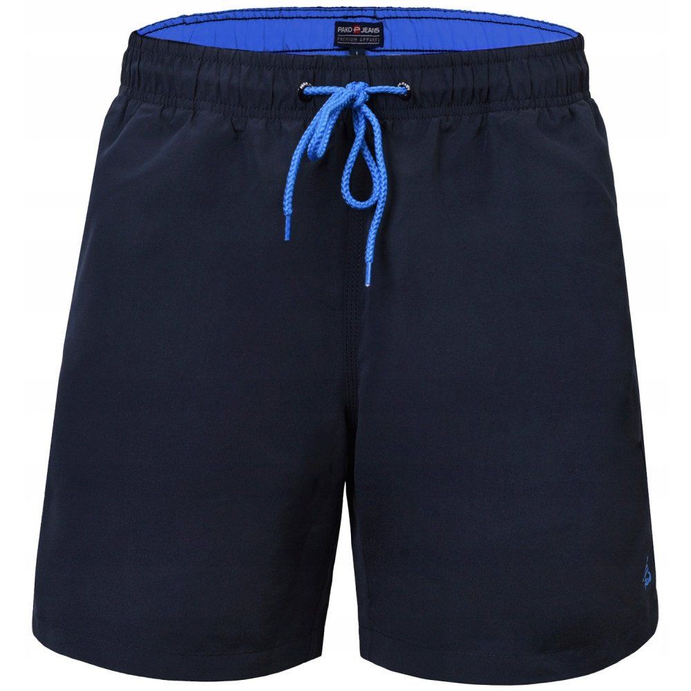 Męskie Spodenki Plażowe do Pływania (Kąpielówki) - Pako Jeans - Granatowe