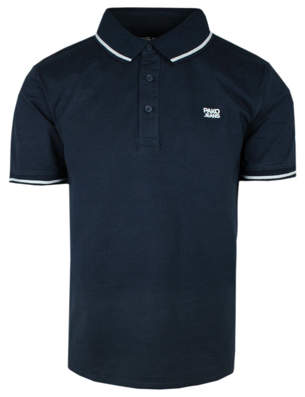 Klasyczna Koszulka Polo, Męska - Pako Jeans - Granatowa