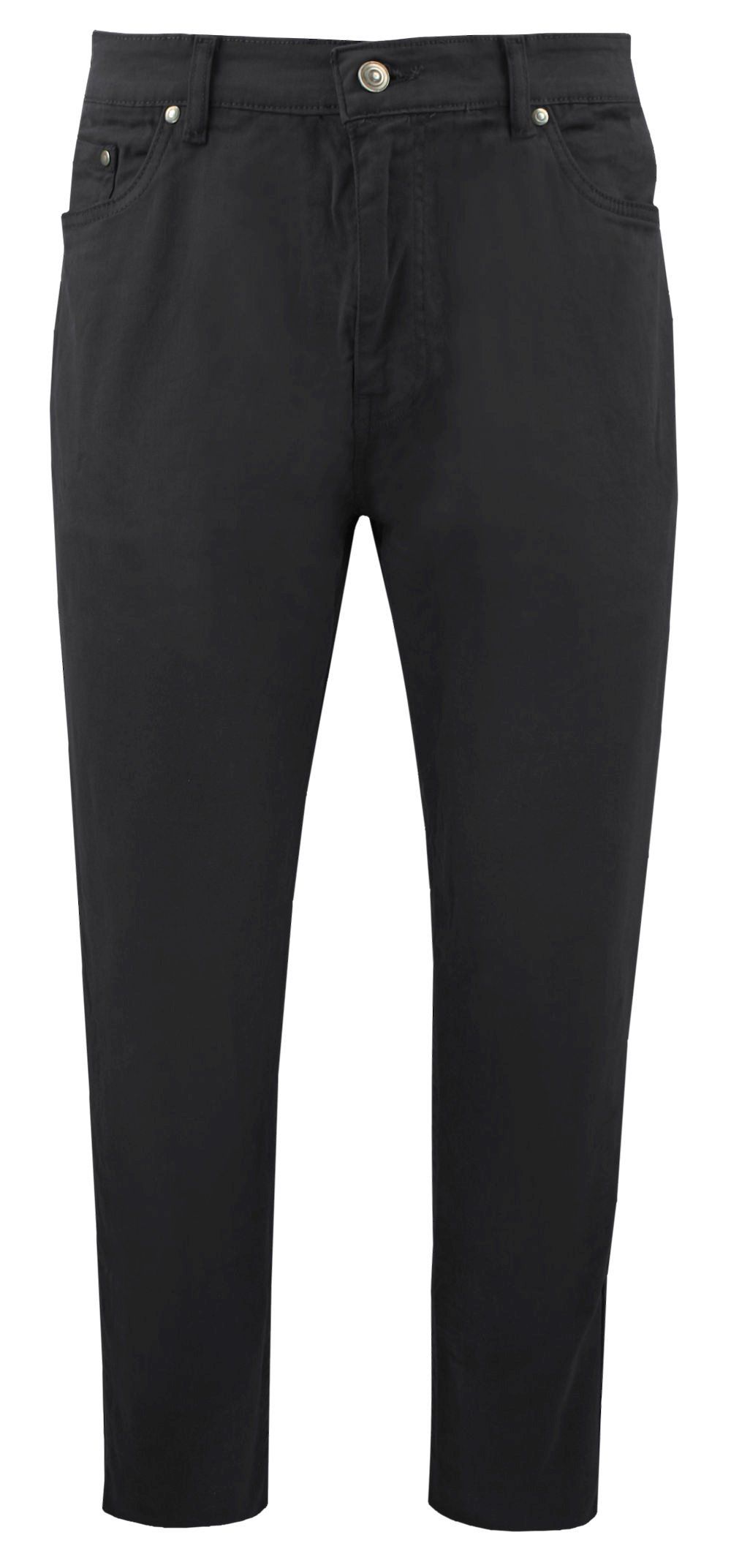 Męskie, Bawełniane Chinosy - Brave Soul - Czarne