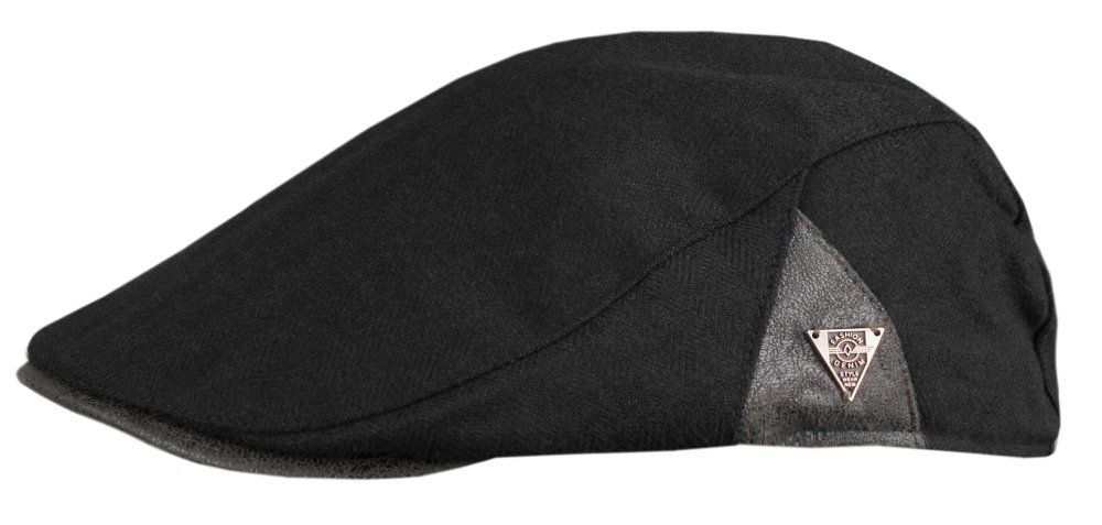 Męski Kaszkiet - Delikatne Ocieplenie - Alties - Czarny