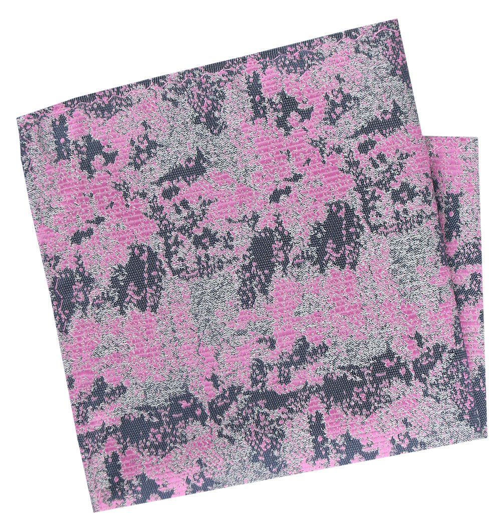 Poszetka Męska, Elegancka - Alties - Popiel i Róż, Regularny Wzór