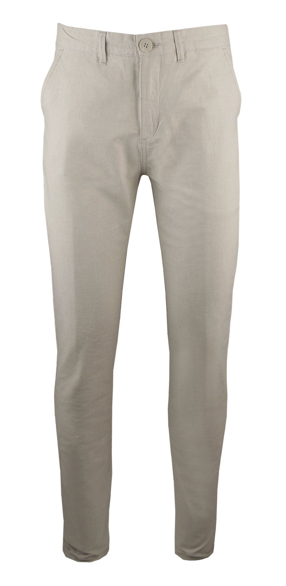 Wiosenno-Letnie, Bawełniane Spodnie (Chinos) - Pako Jeans - Jasnobeżowe