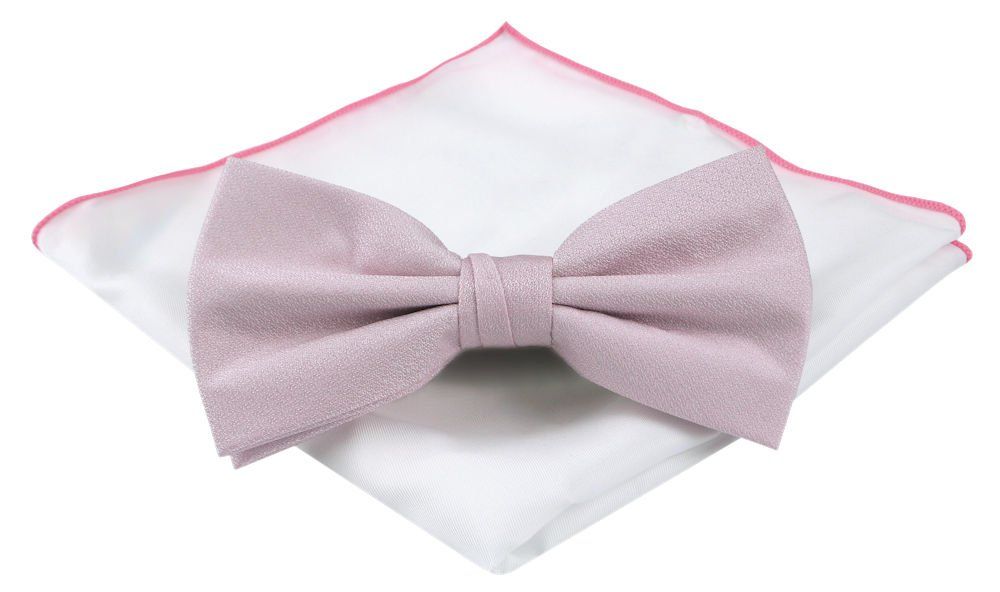 Mucha Męska z Poszetką (Zestaw) - Chattier - Perłowy Róż