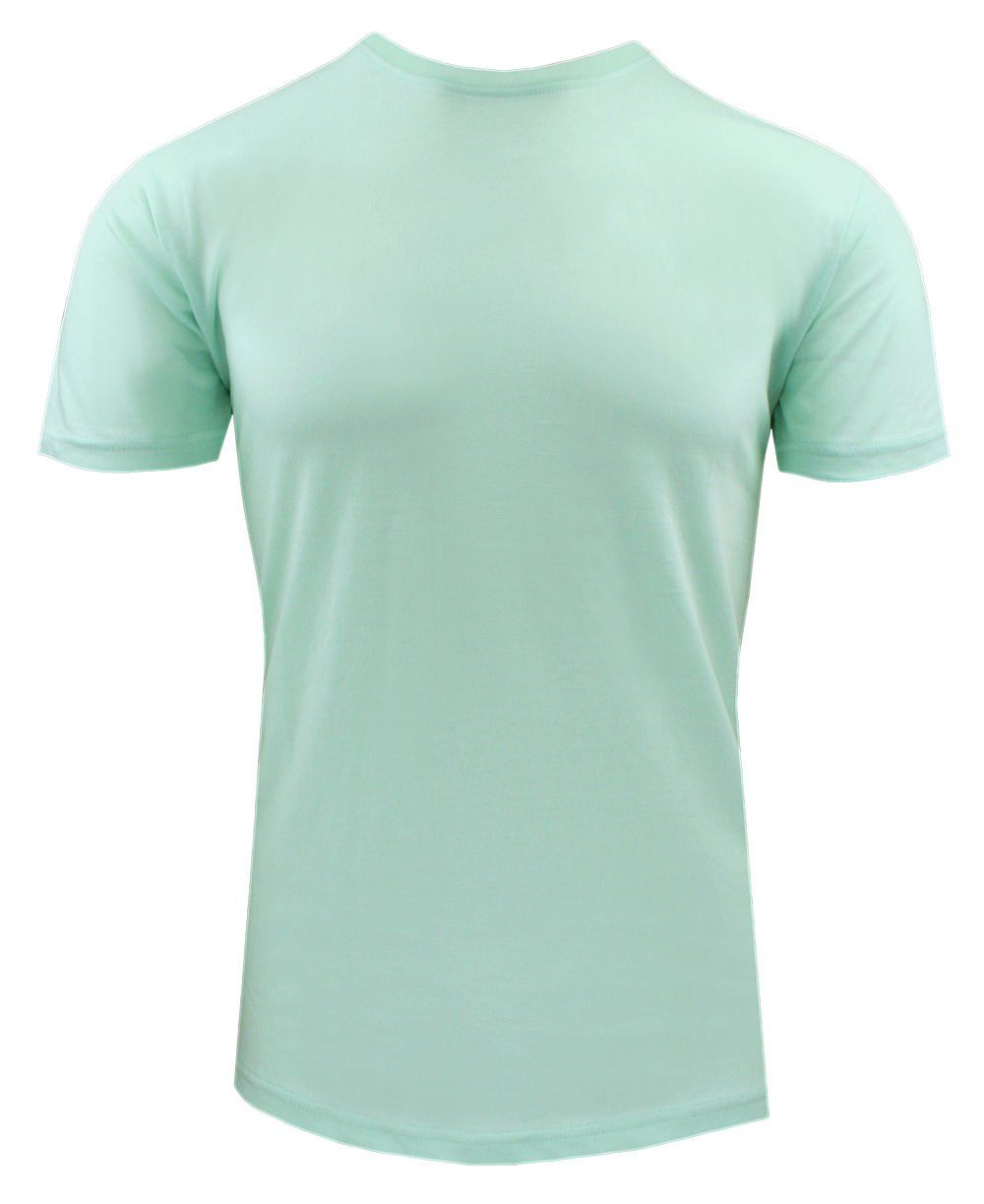 Męski T-Shirt Jednokolorowy - Brave Soul - Kolor Miętowy