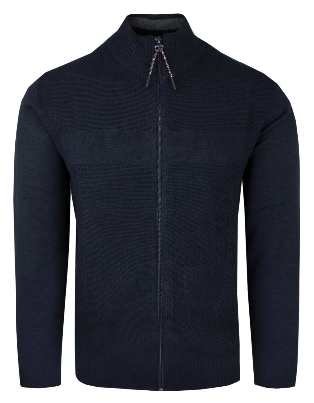 Rozpinany Sweter Bawełniany (Kardigan) - Adriano Guinari - Granatowy