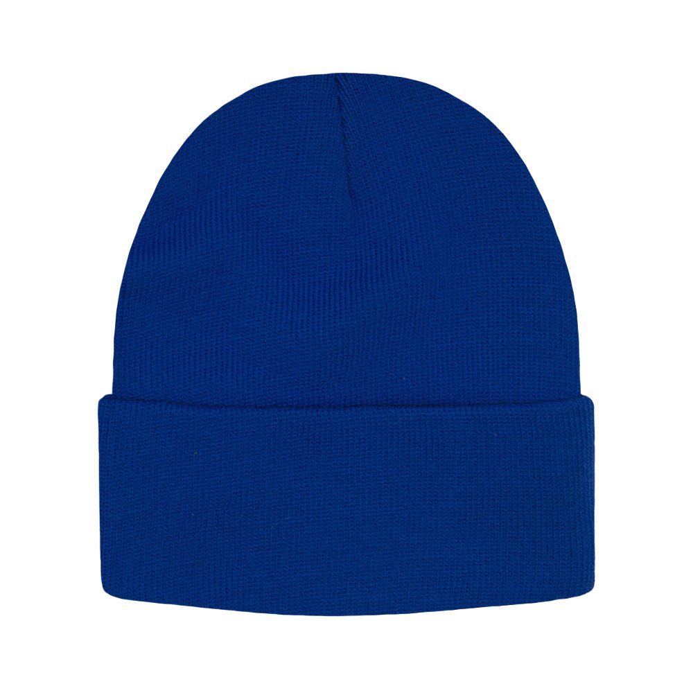Jednokolorowa Czapka Zimowa Typu Beanie – Zimowa - Chabrowa