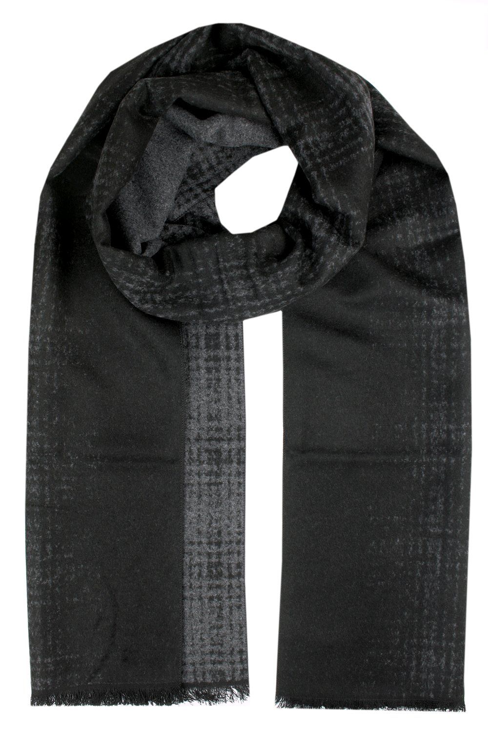 Męski Szalik z Wiskozy - Alties - Grafitowy