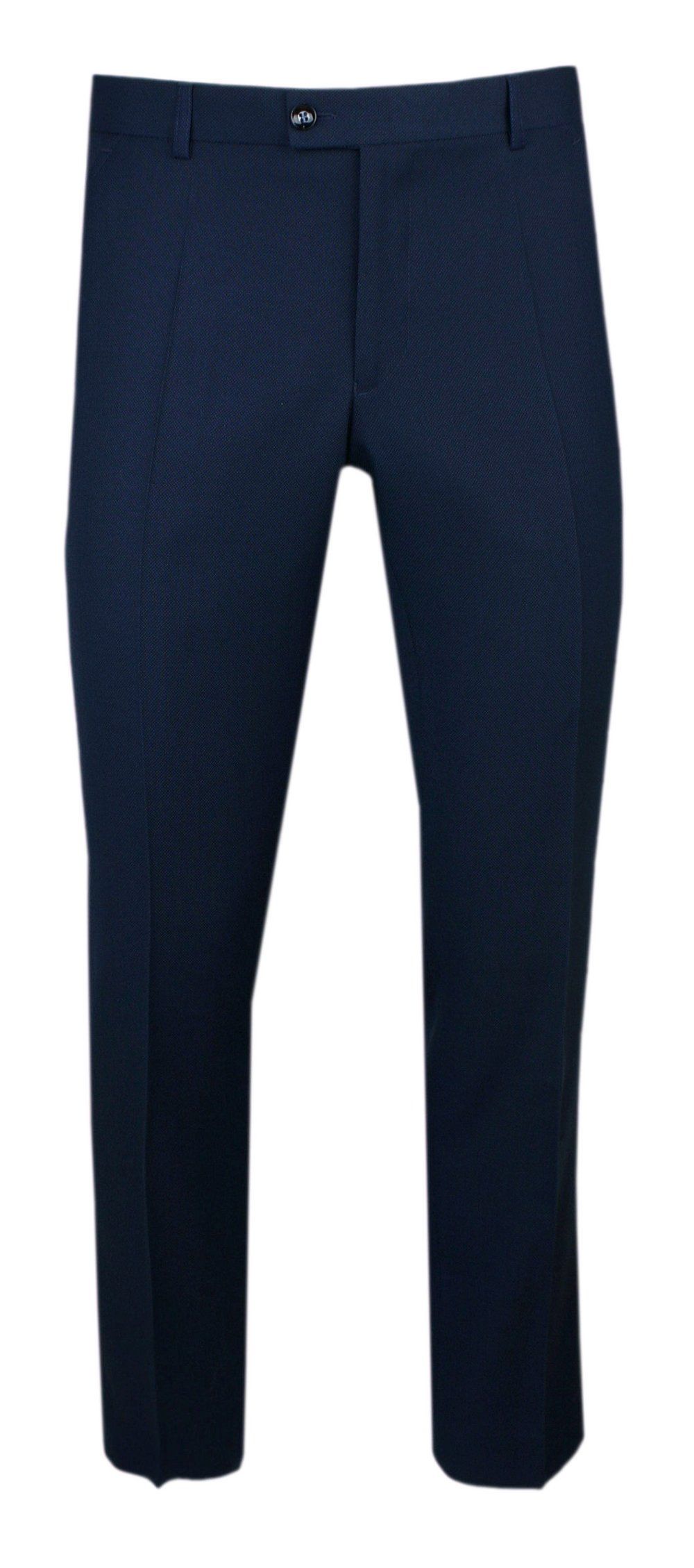 Eleganckie Spodnie, Garniturowy Krój - Casino - Granatowe