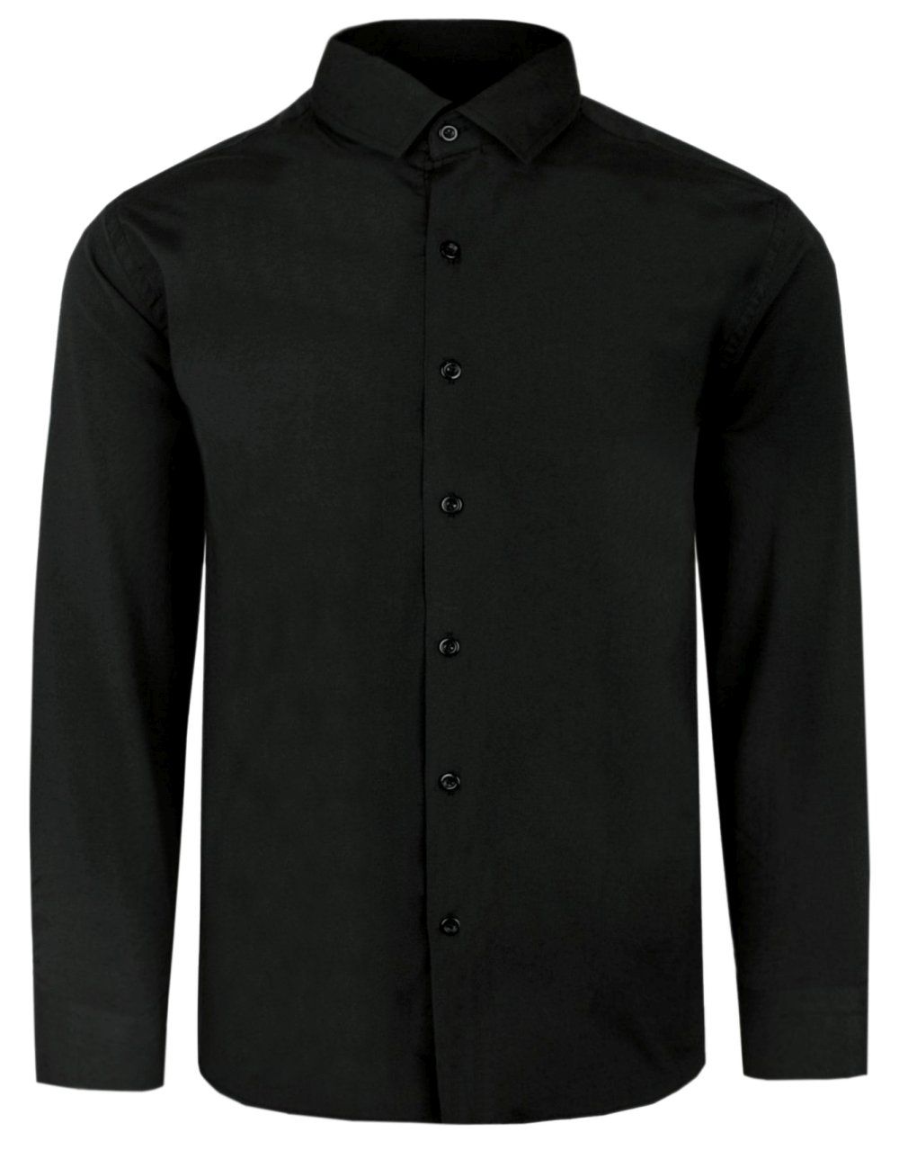 Elegancka Męska Koszula - VICTORIO - Regular - Czarna