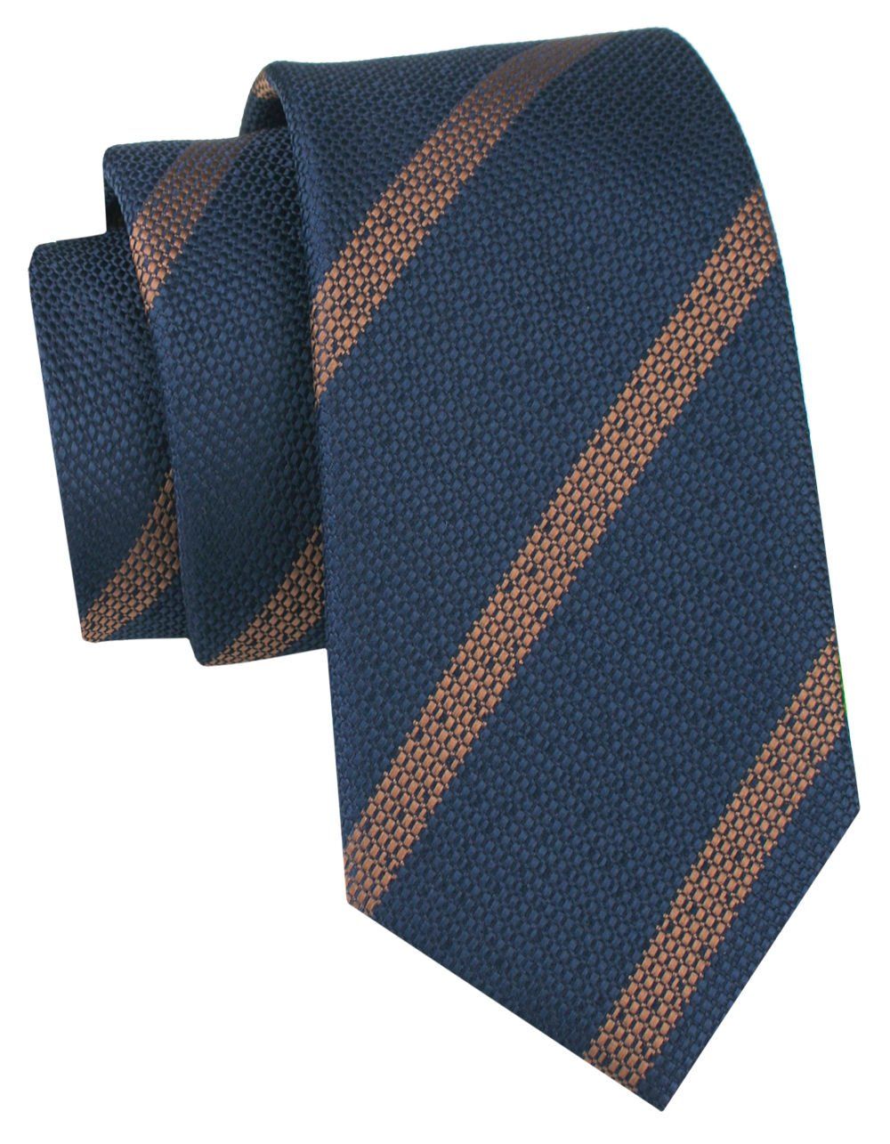 Klubowy, Klasyczny, Męski Krawat - ALTIES - Granatowy