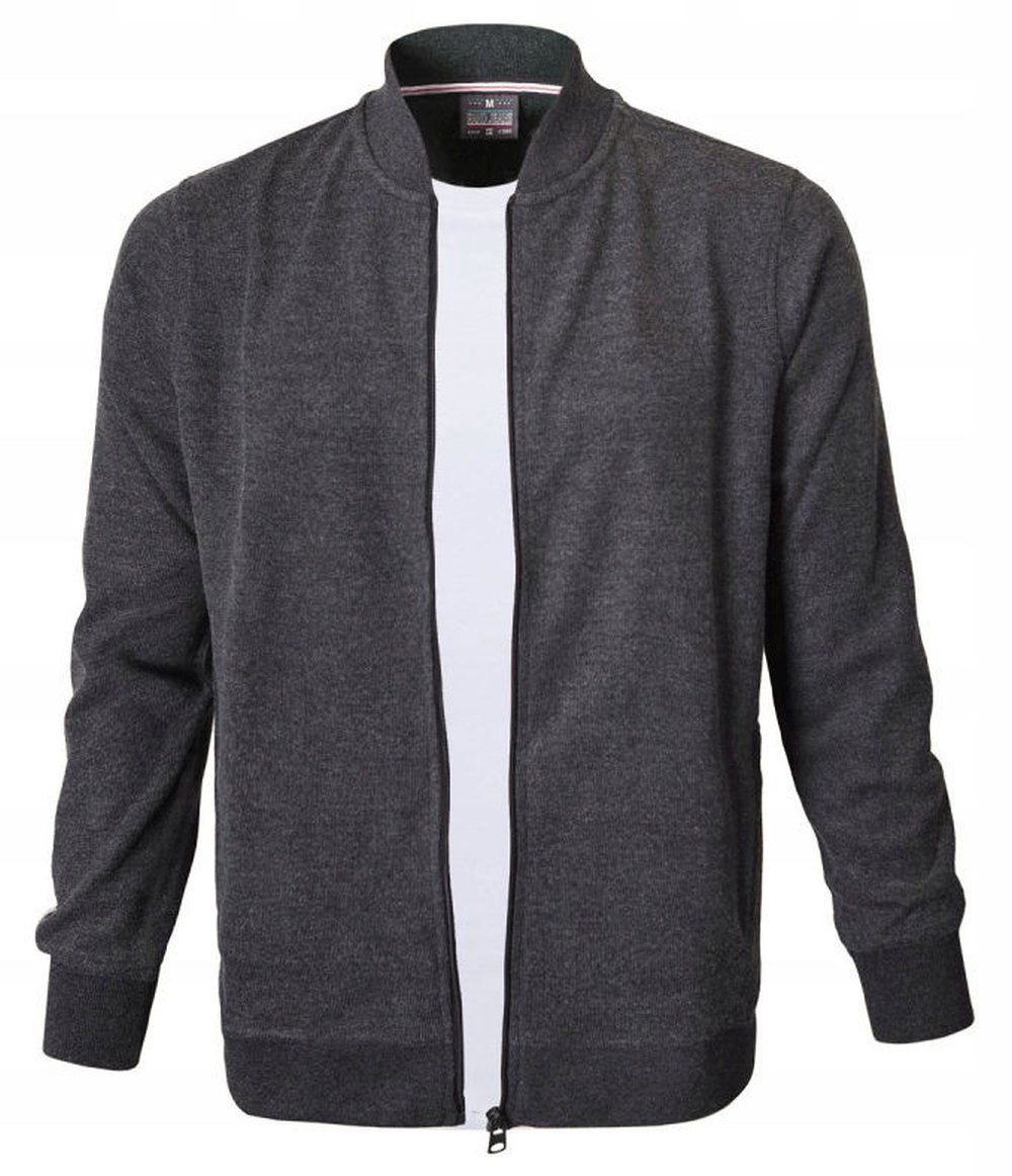 Wygodna, Rozpinana Bawełniana Bluza - Pako Jeans - Grafit