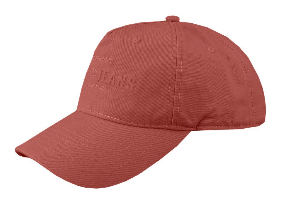 Letnia, Bawełniana Czapka z Daszkiem (Bejsbolówka) - Pako Jeans - Ciemny Pomarańcz