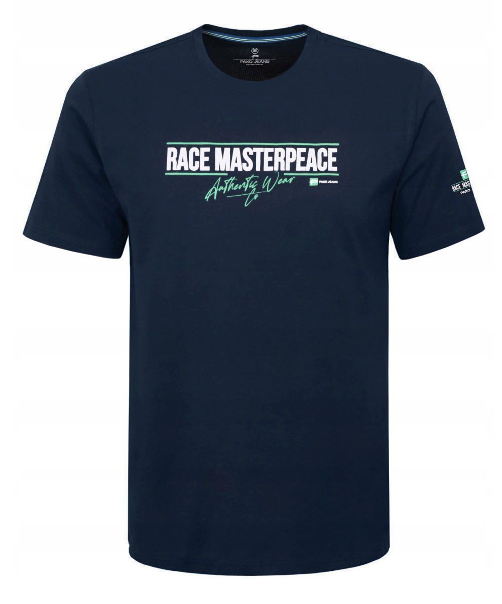 T-Shirt (Koszulka) Męska - Pako Jeans - Granat, Nadruk