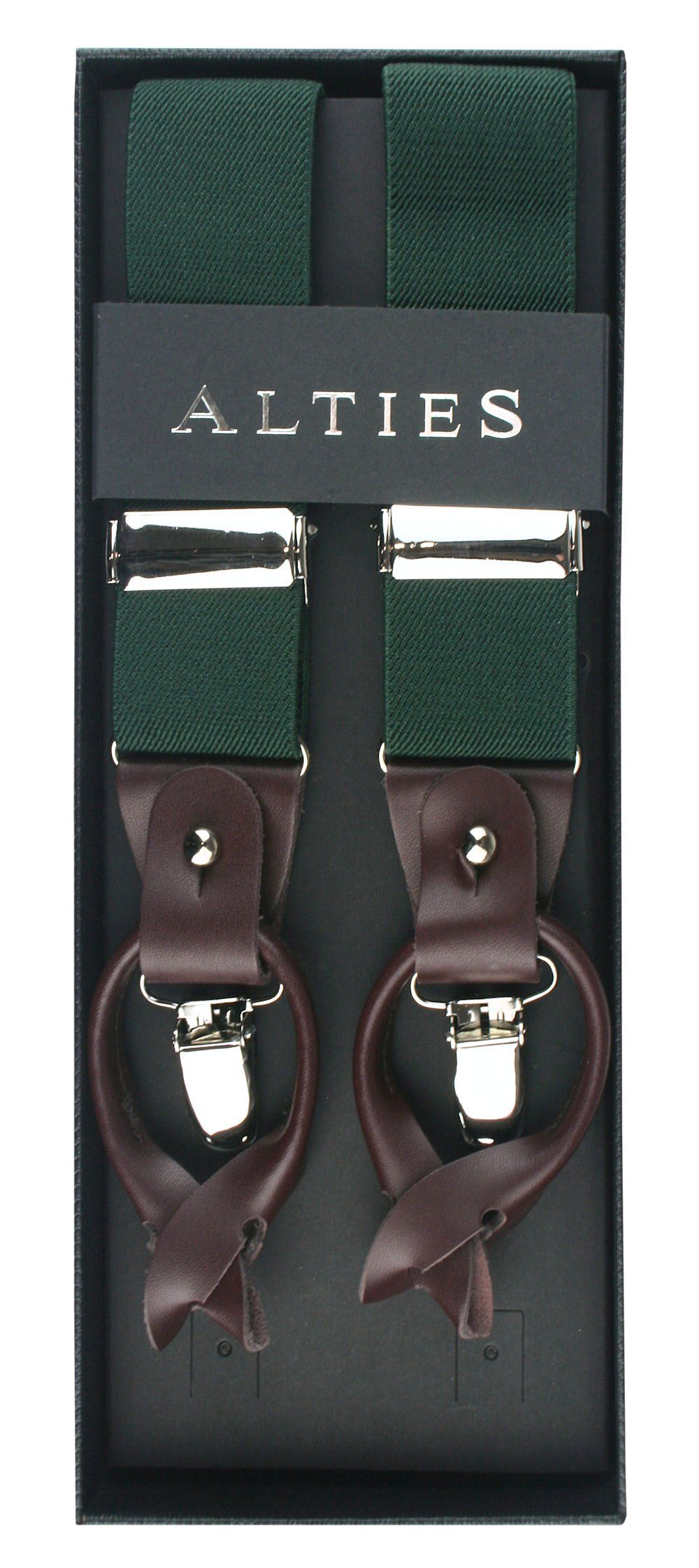 Szelki, Zapięcie na Guziki lub Żabki -ALTIES- Zieleń Butelkowa