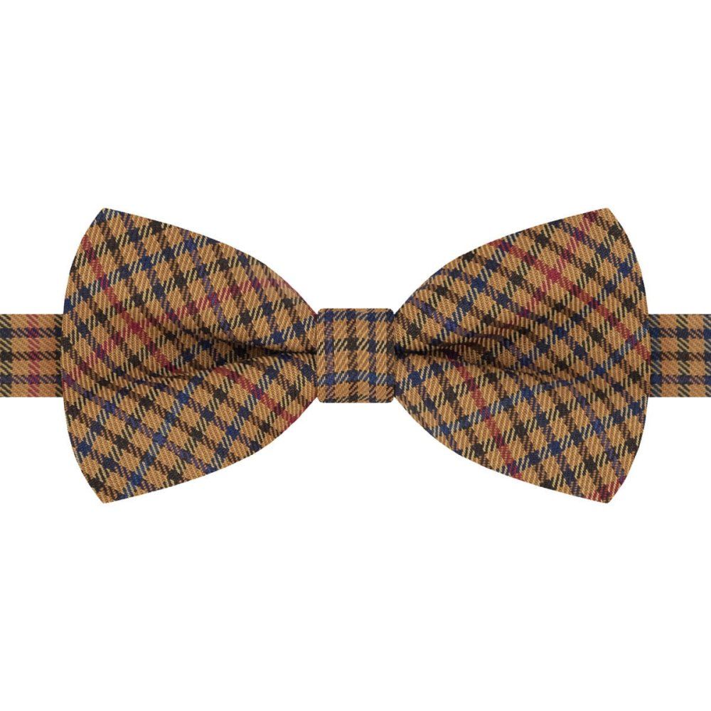 Wełniana Mucha Męska - His Story - Drobna Kratka