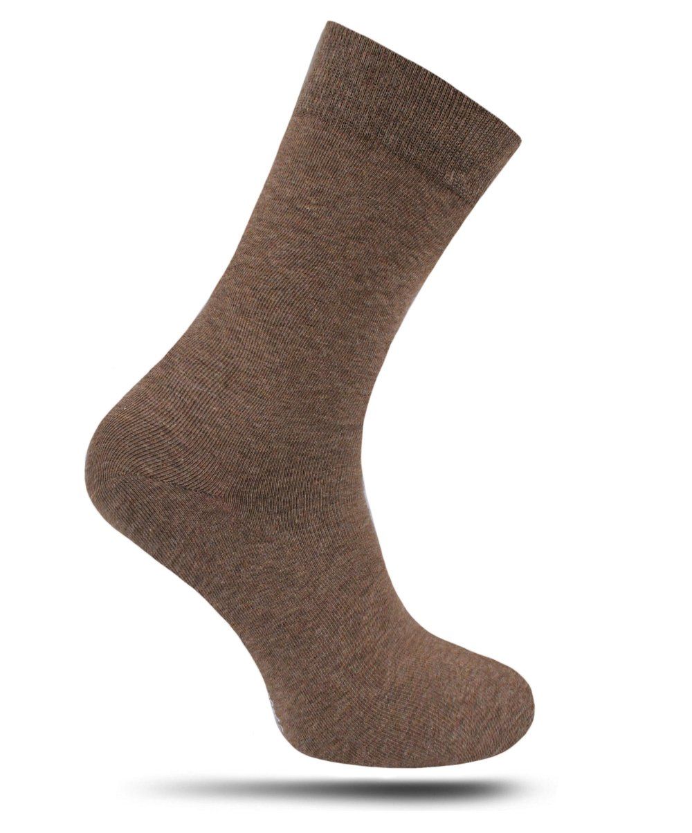 Bawełniane Skarpetki Chattier - Ciemny Beż, Melanż