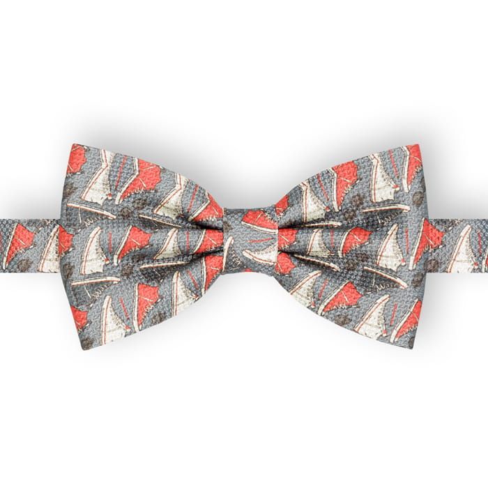 Mucha Męska, Szara w Trampki, Buty, Bez Poszetki -EM Men's Accessories