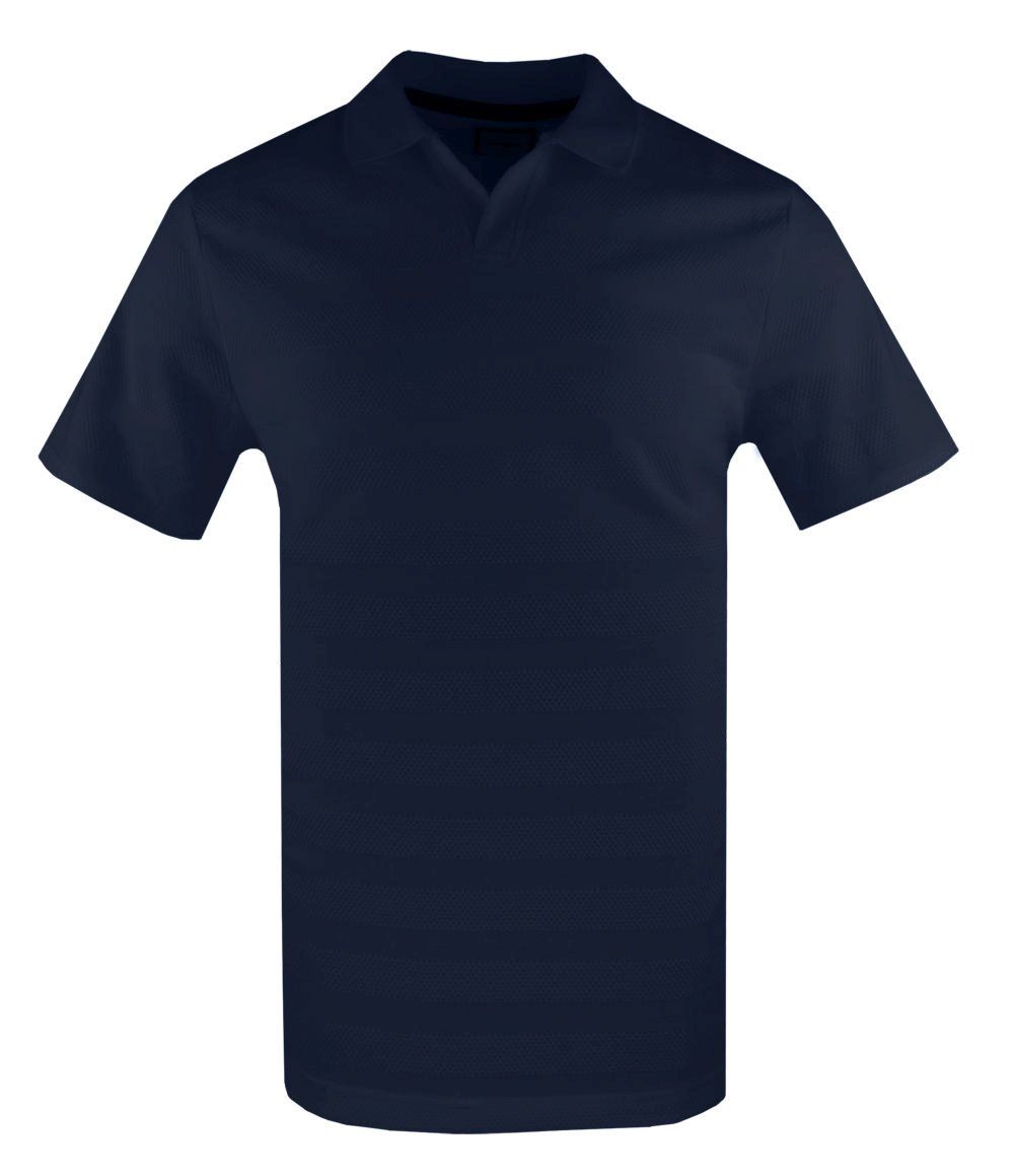 Dzianinowa Koszulka Męska z Kołnierzem (Polo) - Brave Soul - Granatowa