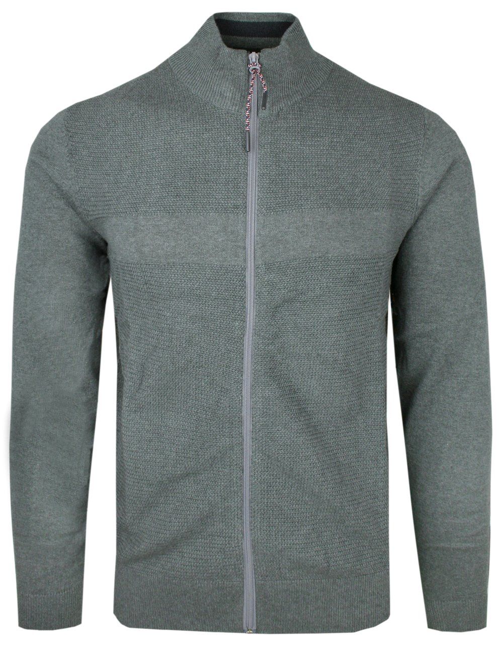 Rozpinany Sweter Bawełniany (Kardigan) - Adriano Guinari - Popielaty