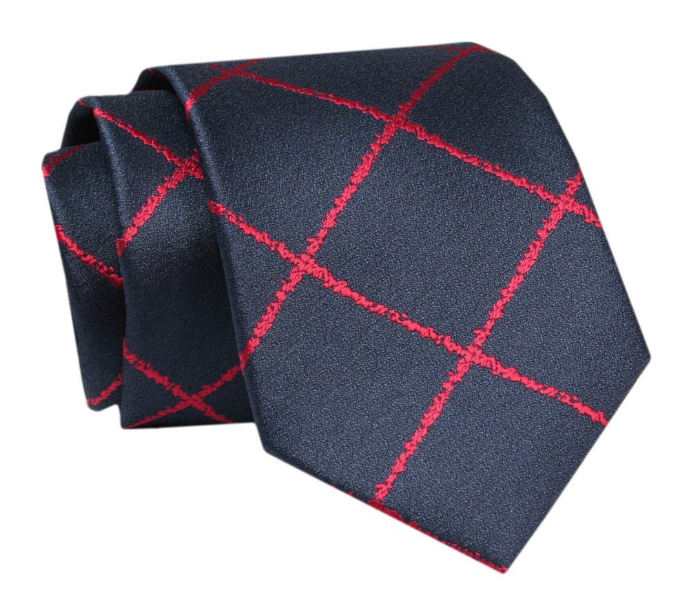 Męski Krawat - ALTIES - Klasyczny - Duże Kwadraty