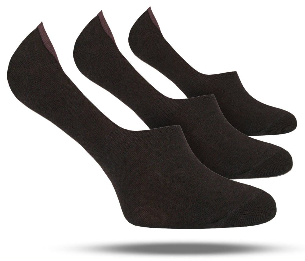 Zestaw Trzech Par Bawełnianych Stopek - Chattier - Brązowe