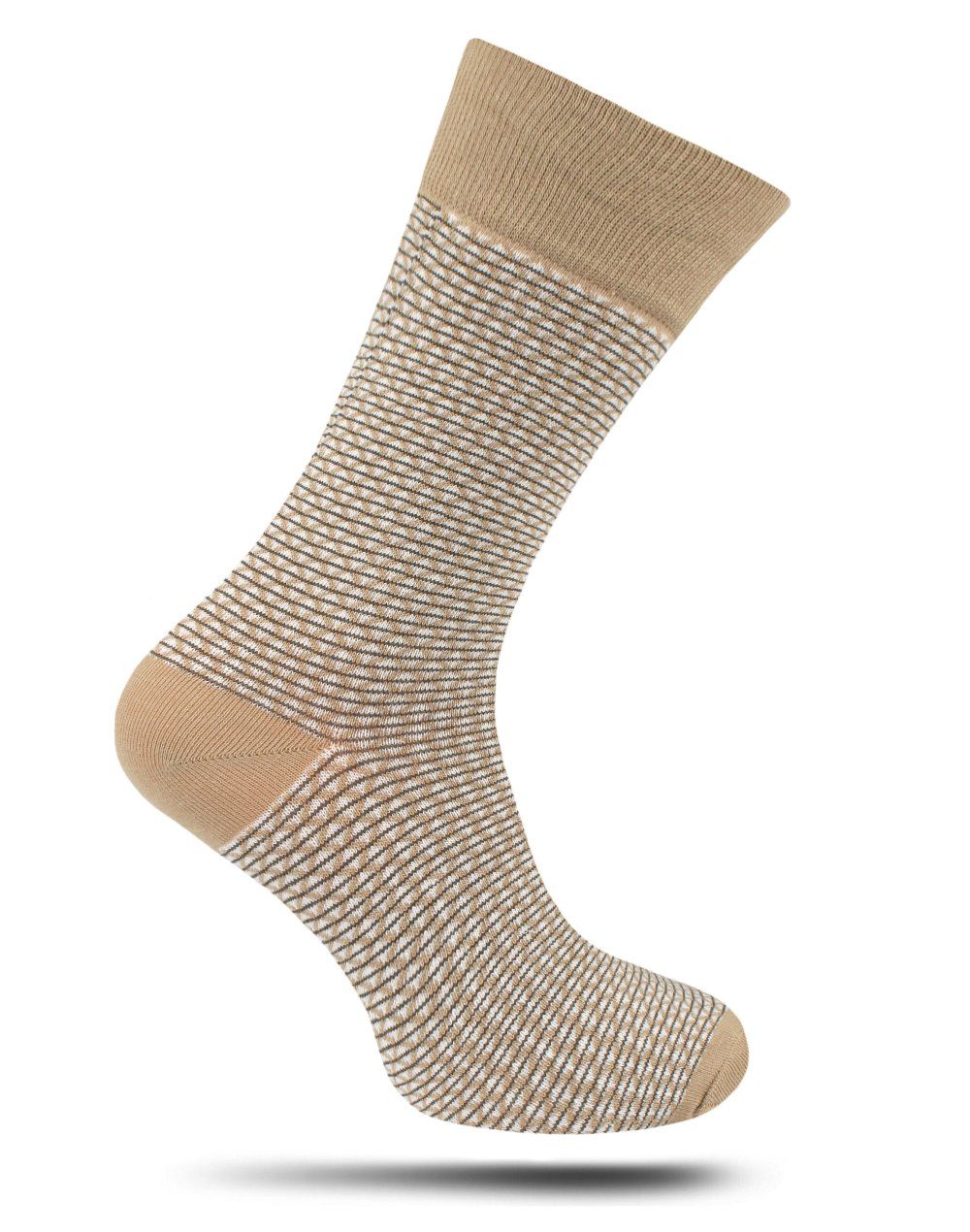 Bawełniane Skarpetki Chattier - Beżowe w Drobny Wzór