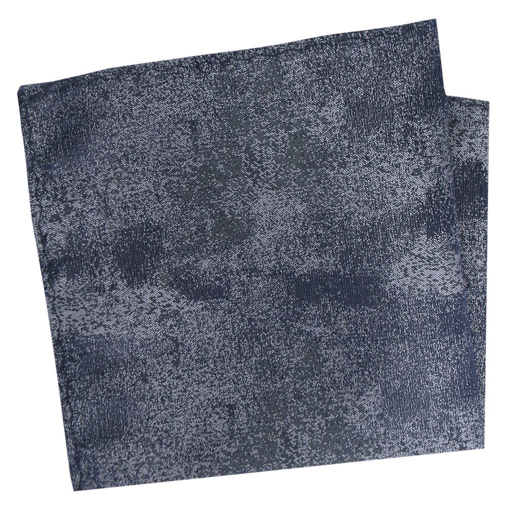 Poszetka Męska, Elegancka - Alties - Stalowoniebieski Melanż