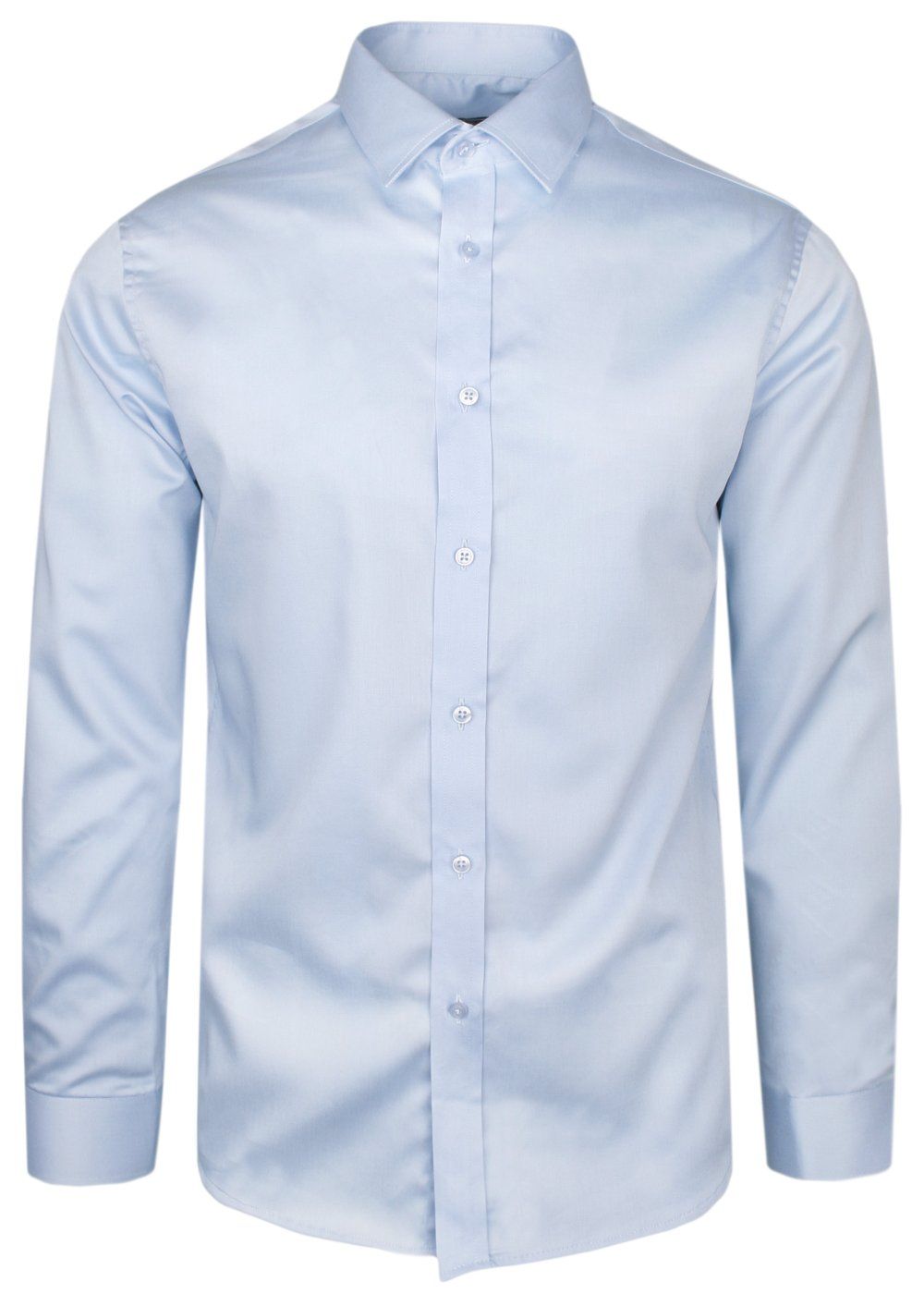 Koszula Wizytowa, Długi Rękaw, Błękitna, Taliowana, SLIM -Victorio