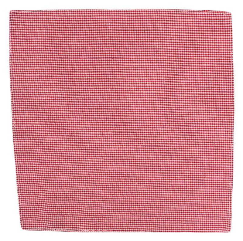 Stylowa Poszetka Męska w Drobną Kratkę - Alties - Biało-Czerwona