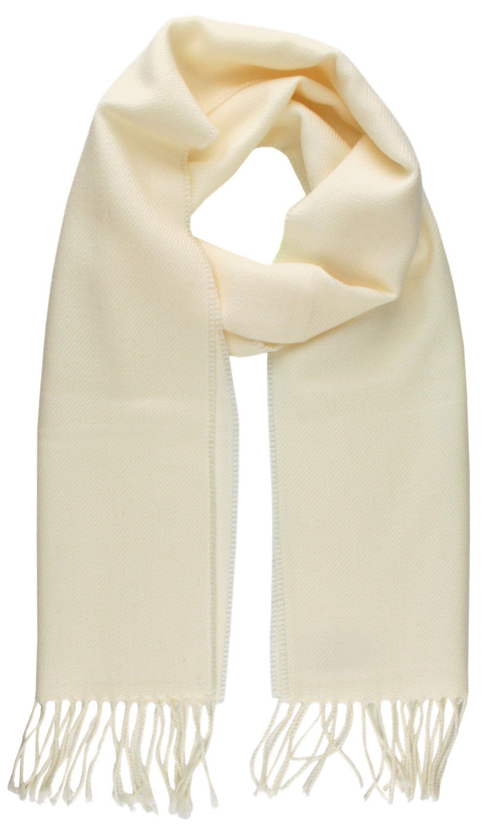 Szalik Męski V. Fraas - Kolor Śmietankowy (Kość Słoniowa)