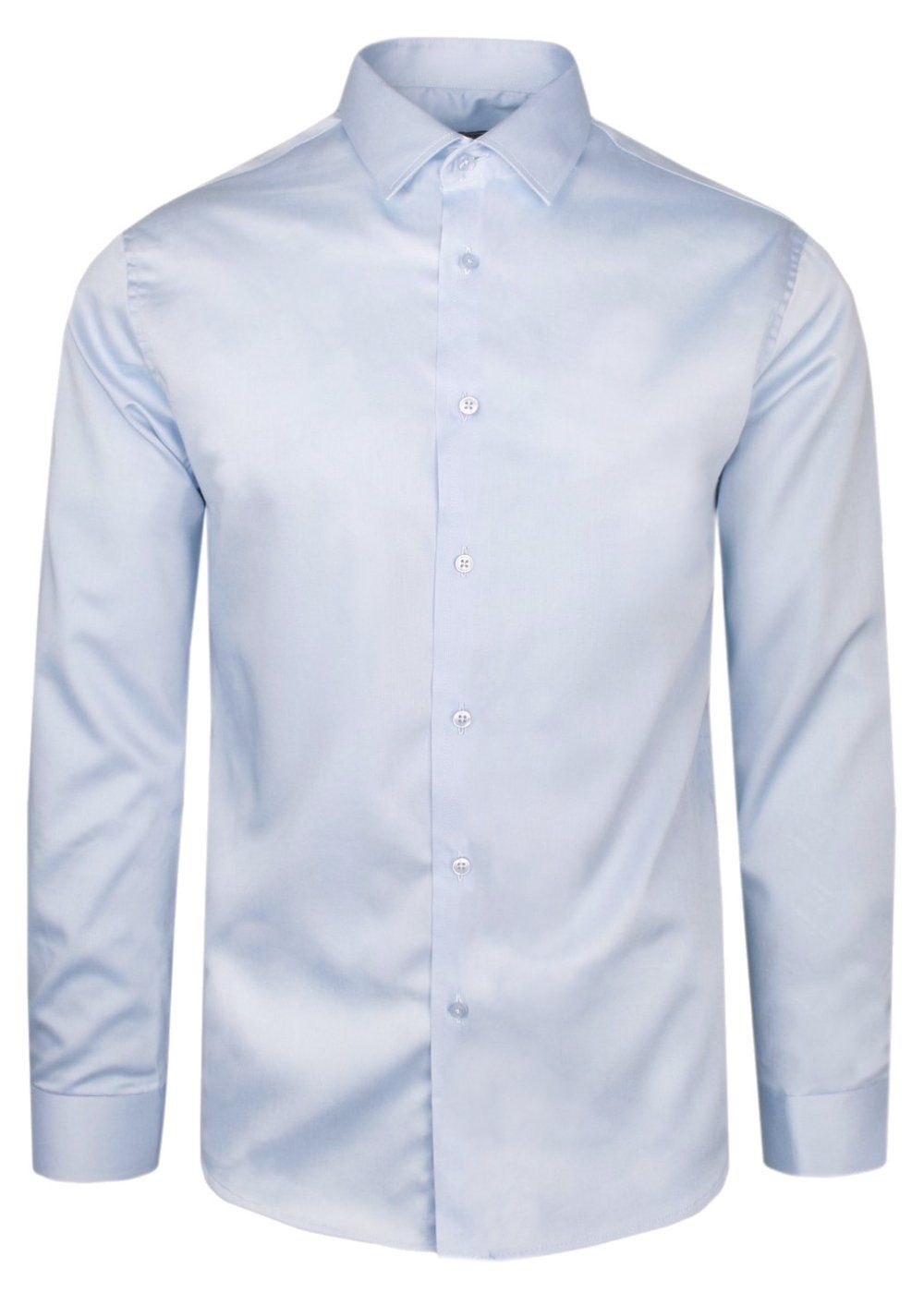 Elegancka Męska Koszula Wizytowa - VICTORIO - Błękitna, Slim