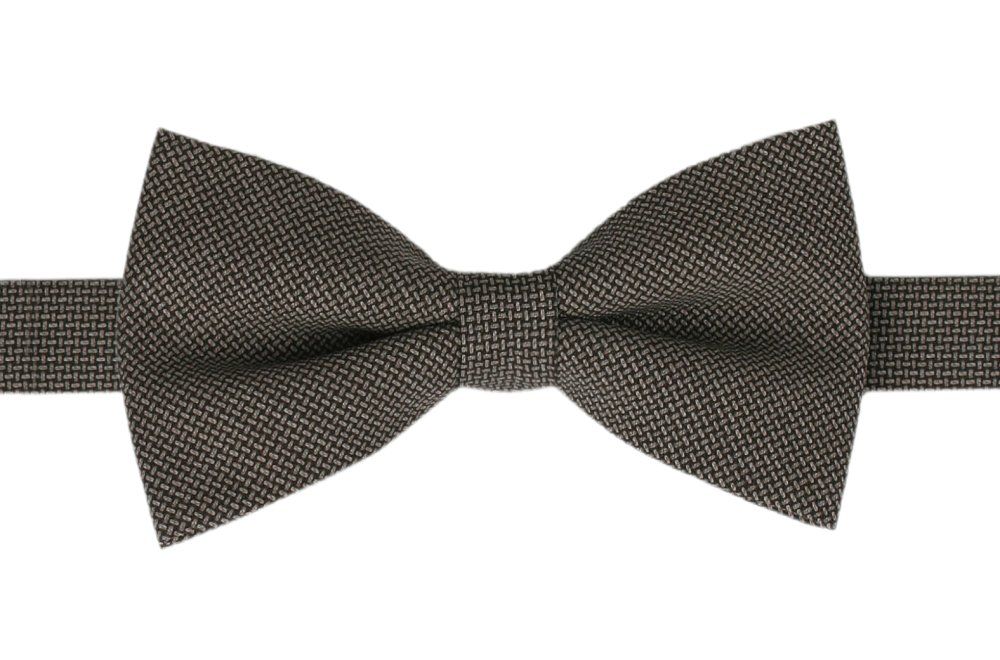 Wełniana Mucha Męska - His Story - Brązowa z Mikrowzorem