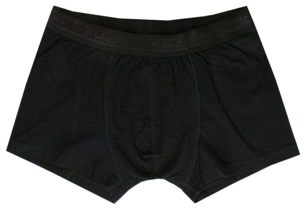 Bokserki Czarne Męskie, Majtki Bawełniane, Jednokolorowe, Klasyczne -KLAZIG