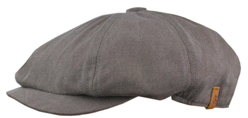 Wiosenno-Letni, Lekki Kaszkiet Męski - Alties - Taupe (Beż z Szarością)