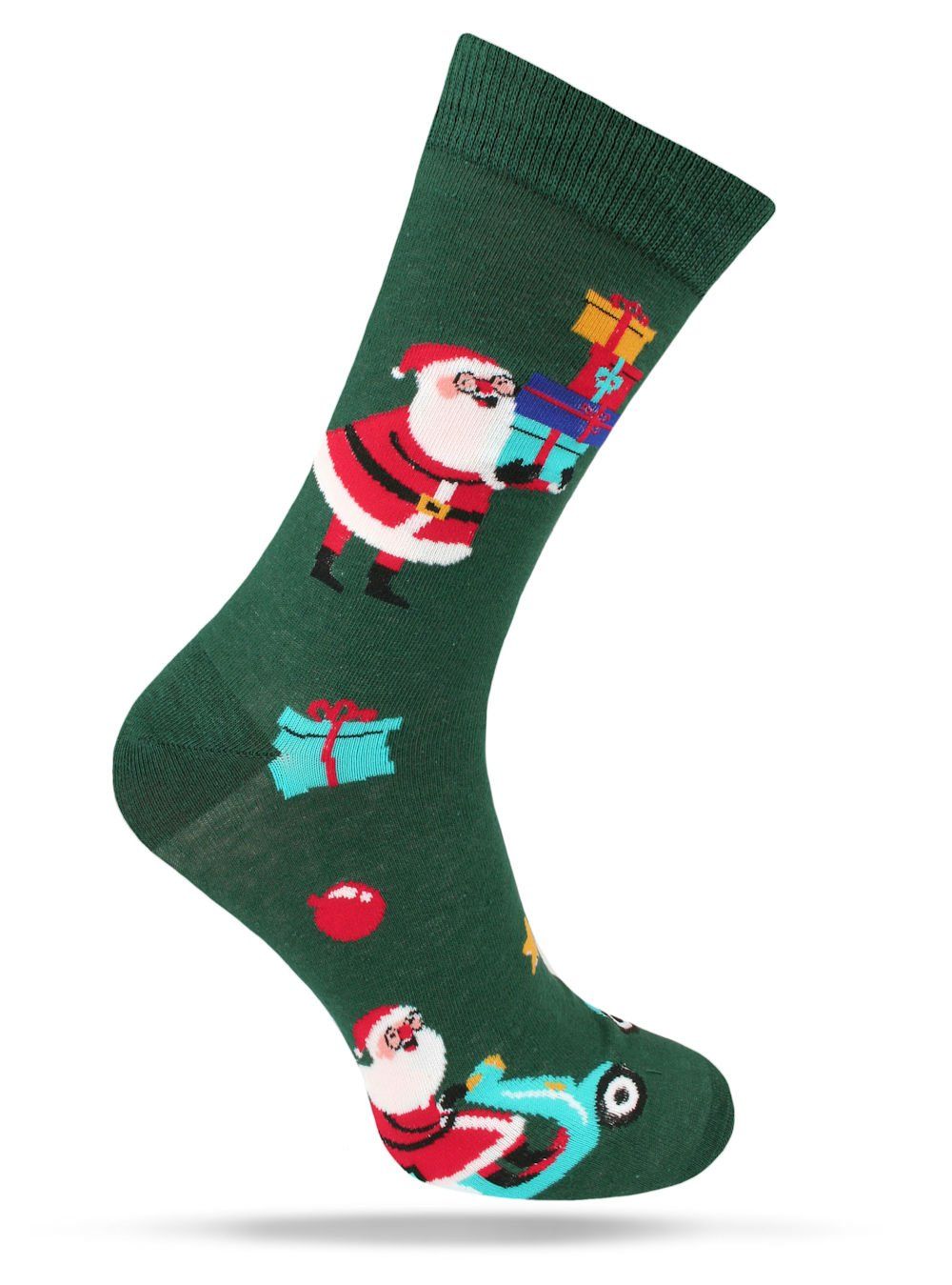 Świąteczne Skarpetki - Alties - Mikołaj z Prezentami