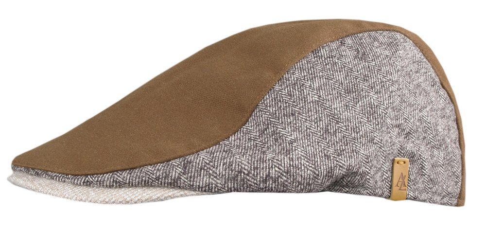 Męski Kaszkiet z Delikatnym Ociepleniem - Alties - Odcienie Beżu