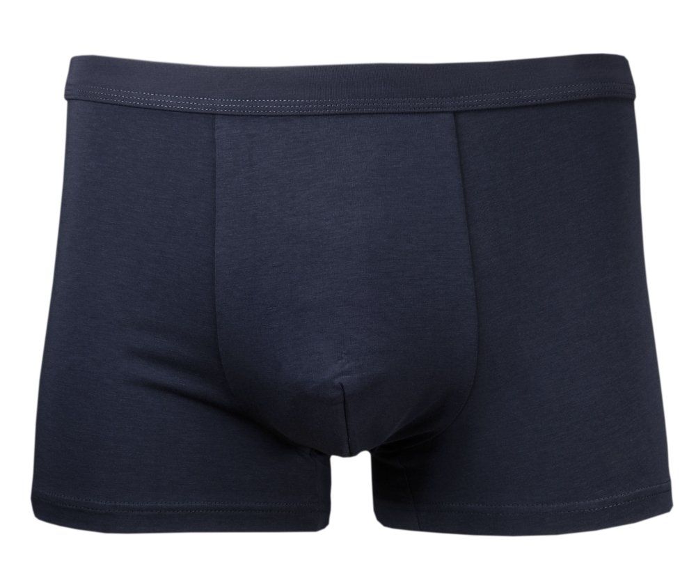 Bokserki Obcisłe, Granatowe, Gładkie, Bawełniane, Majtki z Elastanem -ALTIES