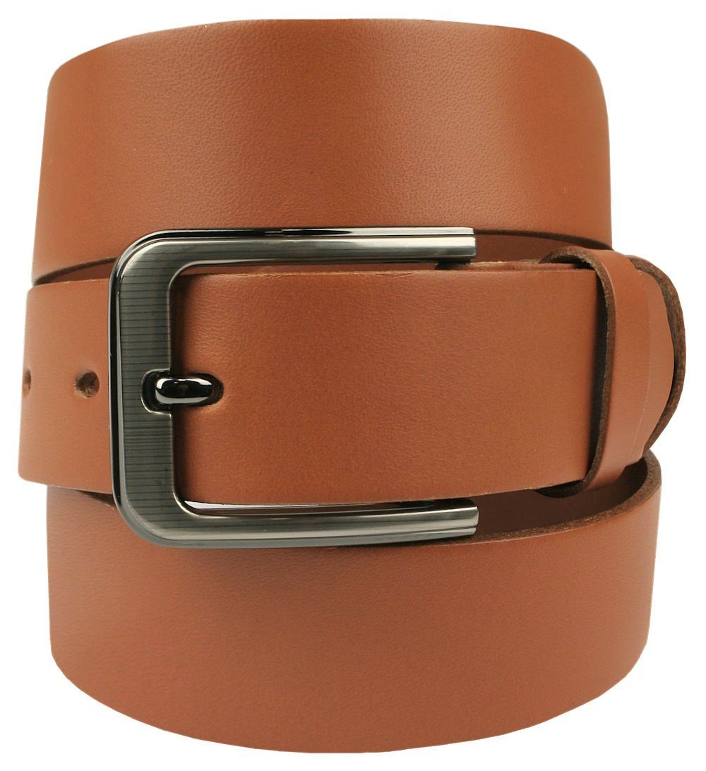 Klasyczny, Skórzany Pasek Męski - Victorio - Karmelowy