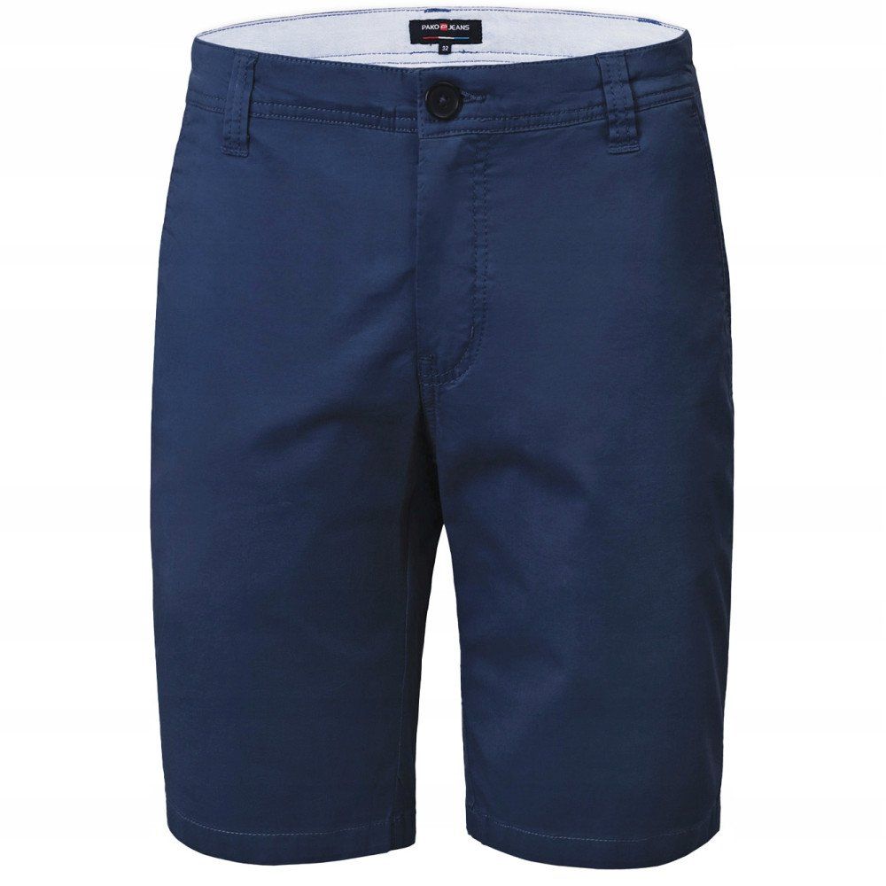 Męskie Szorty, Krótkie Spodenki - Pako Jeans - Granatowe