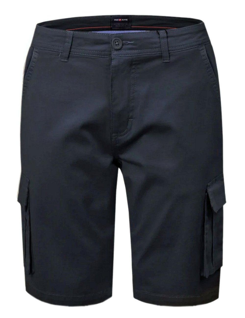 Krótkie Spodenki Męskie, Szorty - PAKO JEANS - Granat - Boczne Kieszenie (Cargo)