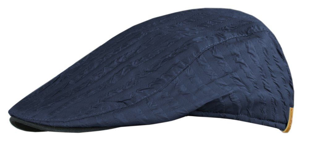 Przejściowy, Lekko Ocieplony Kaszkiet - Alties - Tłoczona Tkanina - Granat