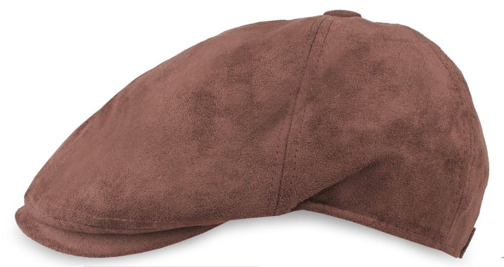 Wiosenno-Jesienny Kaszkiet - Jarek - Zamszowy Styl Tkaniny - Brązowy