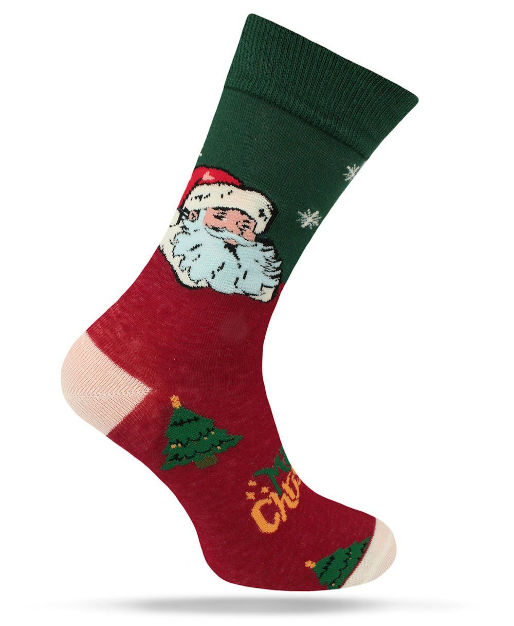 Świąteczne Skarpetki - Alties - Mikołaj, Merry Christmas