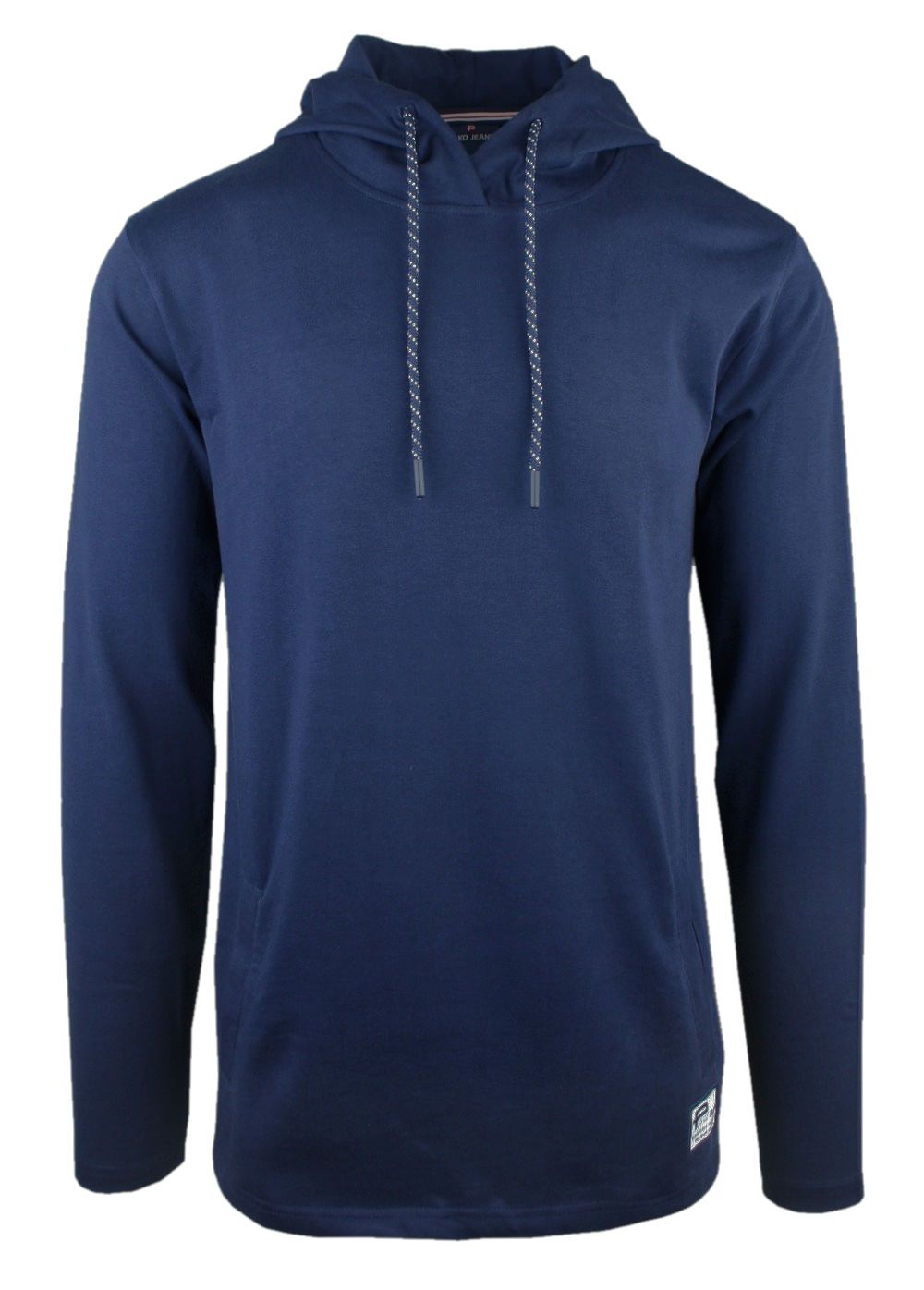 Lekka i Cienka Bluza z Kapturem (Kangurka) - Pako Jeans - Niebieska