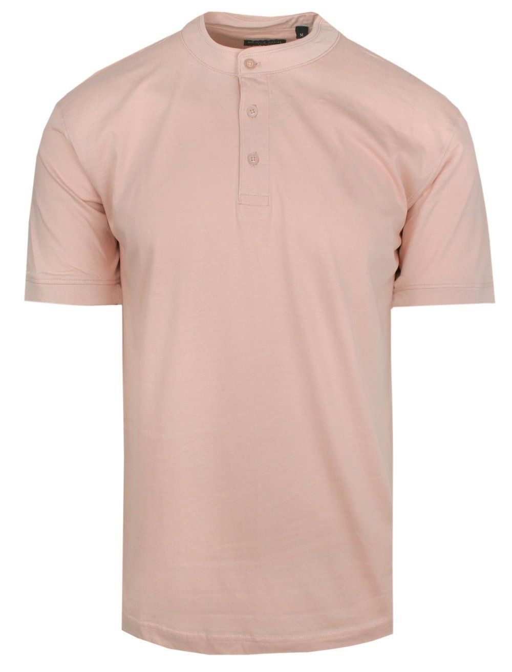 Męski T-Shirt na Stójce - Brave Soul - Zgaszony Róż