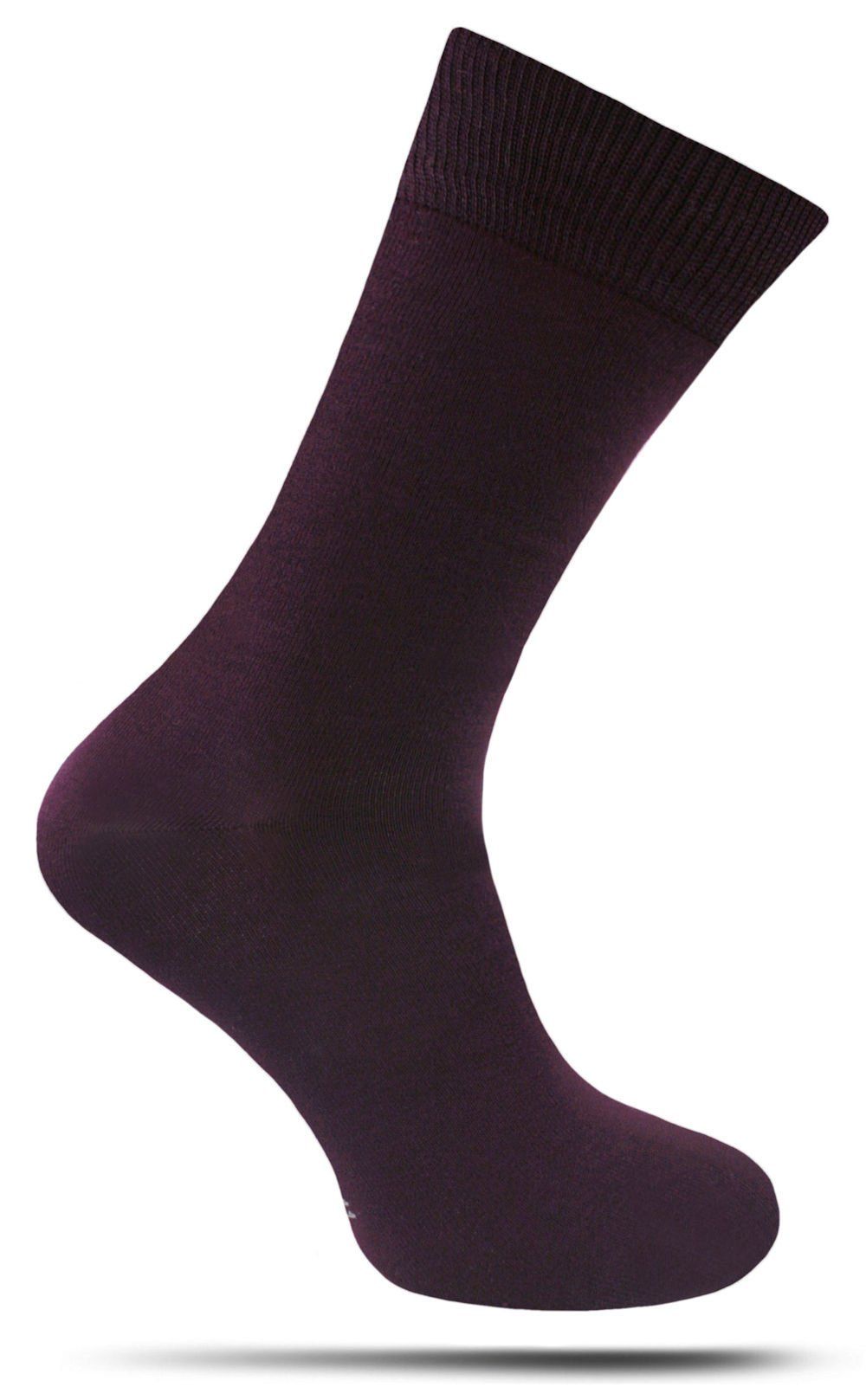 Klasyczne Skarpetki z Bawełny Merceryzowanej - Burgundowe