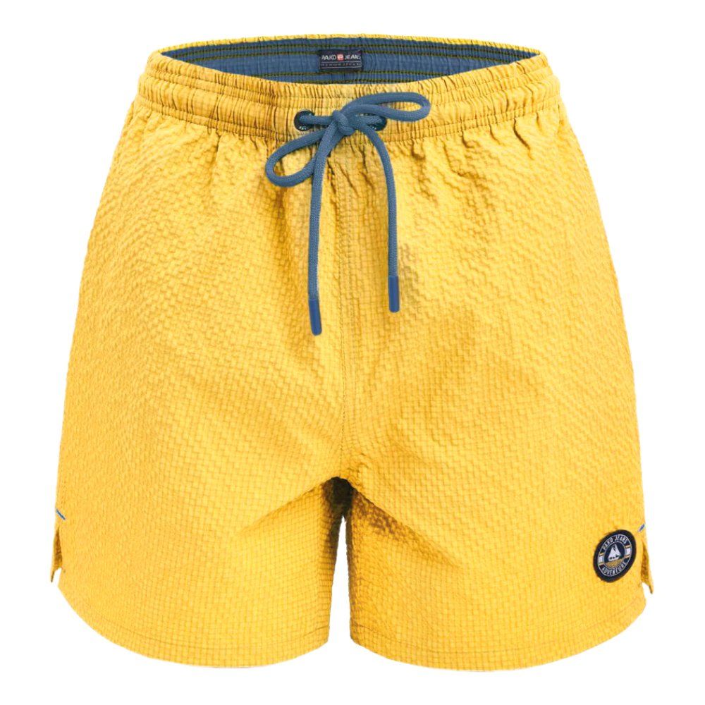 Luźne Spodenki Kąpielowe (Plażowe) - PAKO JEANS - Żółte