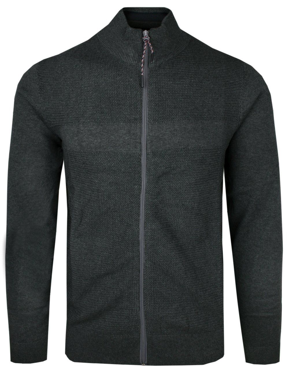 Rozpinany Sweter Bawełniany (Kardigan) - Adriano Guinari - Grafitowy