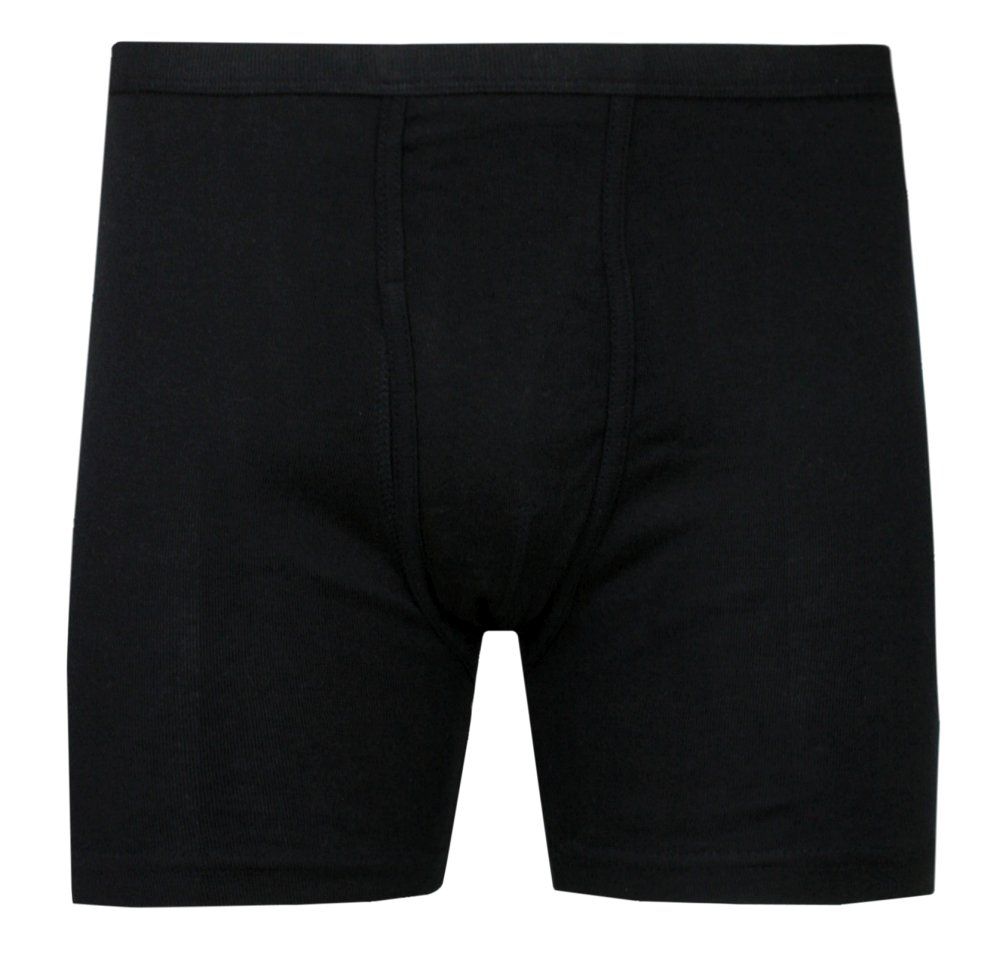 Bokserki Męskie, Czarne Majtki Bawełniane, Jednokolorowe, Klasyczne -KLAZIG
