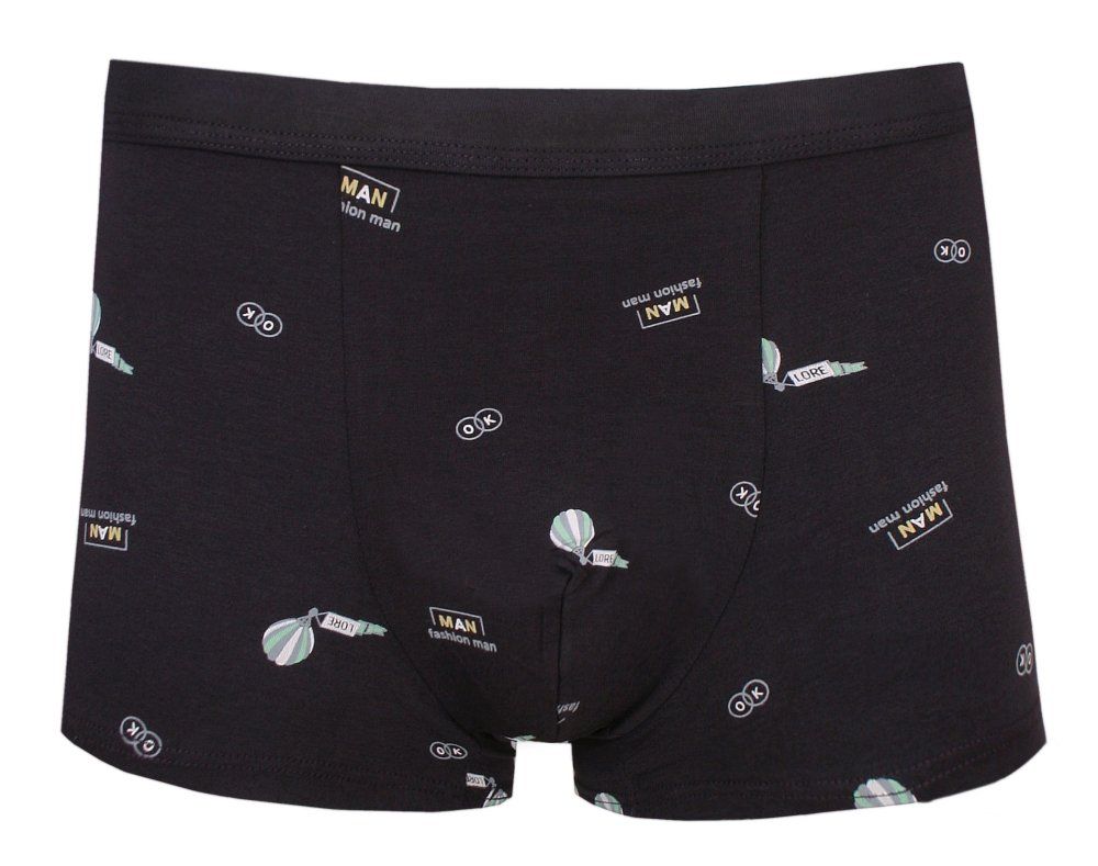 Obcisłe Bokserki, Majtki z Elastanem - Alties - Śliwkowe, Wzór w Balony